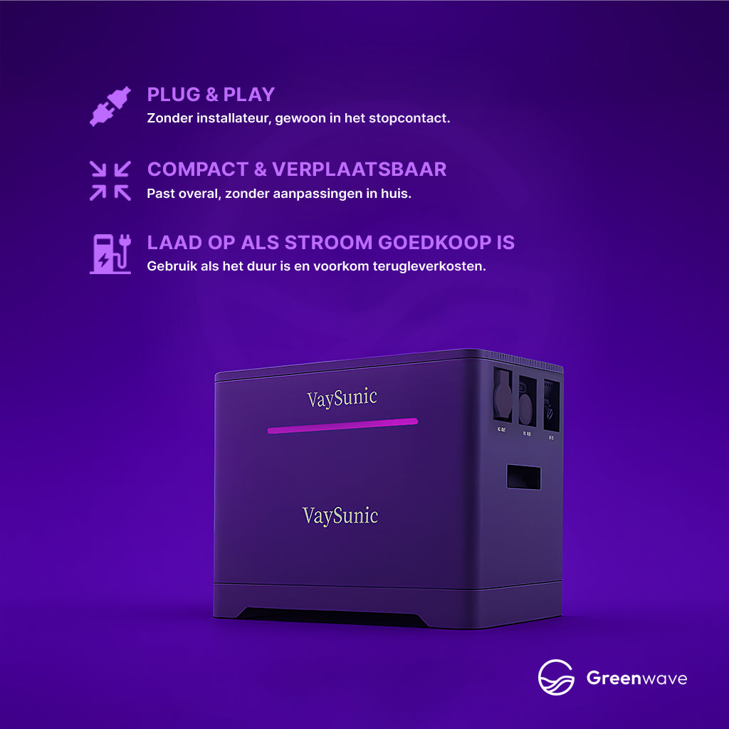 VaySunic VA 2000 Plug-In Thuisbatterij 2.56 kWh